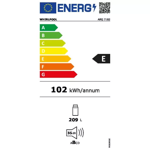 Whirlpool ARG 7182 HŰTŐ BEÉPÍTHETŐ EGYAJTÓS