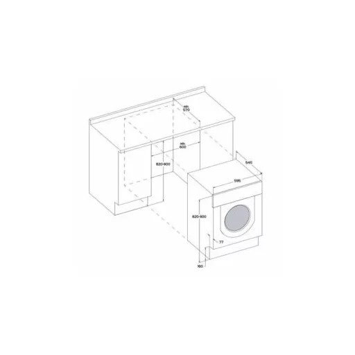 Whirlpool BI WMWG 71483E EU N MOSÓGÉP ELÖLTÖLTŐS BEÉPÍTHETŐ