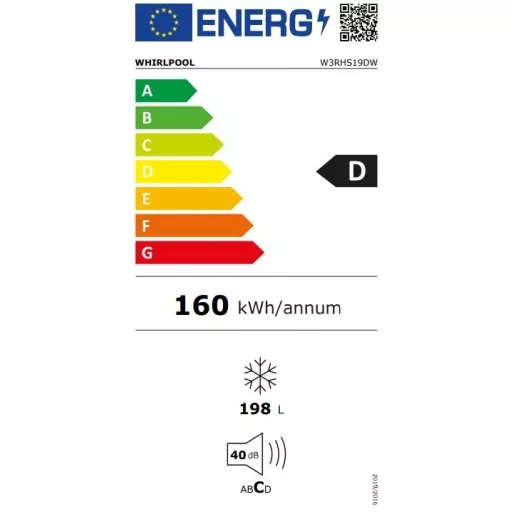 Whirlpool W3RHS19DW FAGYASZTÓLÁDA 198 L