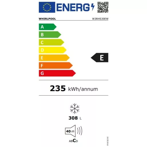 Whirlpool W3RHS30EW FAGYASZTÓLÁDA 308 L
