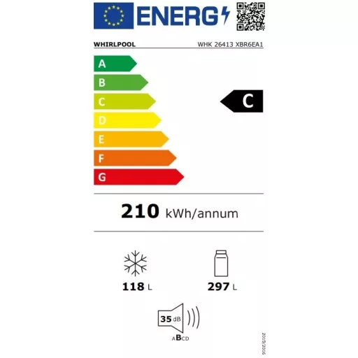 Whirlpool WHK 26413 XBR6EA1 HŰTŐ ALULFAGYASZTÓS