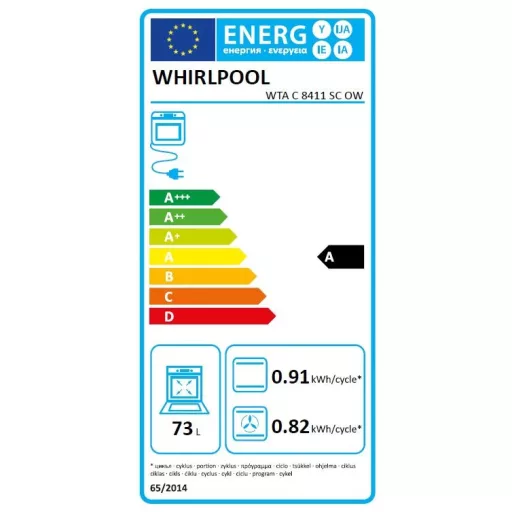 Whirlpool WTA C 8411 SC OW SÜTŐ BEÉPÍTHETŐ ELEKTROMOS