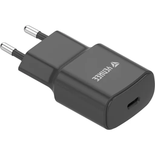 Yenkee YAC 2033BK HÁLÓZATI TÖLTŐ, 20W, USB-C, FEKETE