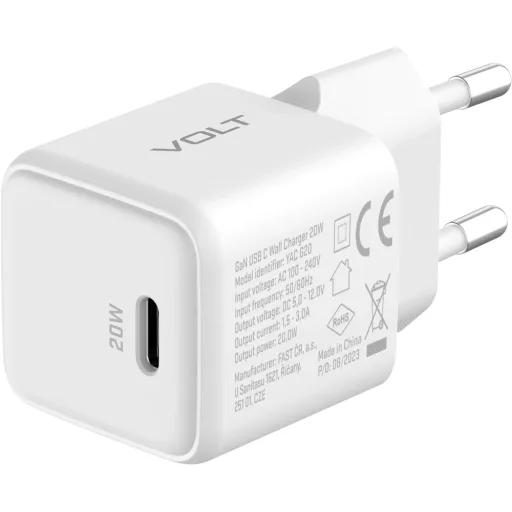 Yenkee YAC G20 HÁLÓZATI TÖLTŐ, 20W, USB-C, FEHÉR