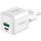 Yenkee YAC G38 HÁLÓZATI TÖLTŐ, 20W, 1 USB-C, 1 USB-A, FEHÉR