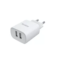 Yenkee YAC SE 224 HÁLÓZATI TÖLTŐ, 12W, 2 USB-A, FEHÉR